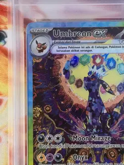 Pokemon TCG Indonesia Umbreon EX SAR SV8a 217/187 PSA 10 Gem Mint - Image 2