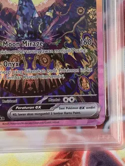 Pokemon TCG Indonesia Umbreon EX SAR SV8a 217/187 PSA 10 Gem Mint - Image 4