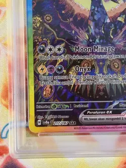 Pokemon TCG Indonesia Umbreon EX SAR SV8a 217/187 PSA 10 Gem Mint - Image 5