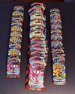 Pokemon Chaos Rising Lot 40 booster Packs - Image 1