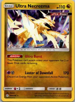 Ultra Necrozma 164/236 Cosmic Eclipse Rare Holo Pokemon - Image 1
