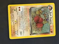 Vintage Pokemon Team Rocket Dark Dugtrio 6/82 Holo - Image 1