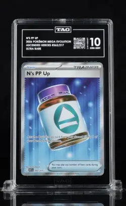 2026 POKEMON ASC EN-ASCENDED HEROES #262 N'S PP UP TAG 10 *POP 4* - Image 1