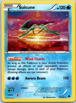 Suicune 30/122 (Cosmos Holo) Promo Blister Exclusives Near Mint - Image 1