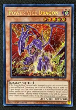 Power Vice Dragon (BLZD-EN002) (Secret Rare) Yugioh - Image 1