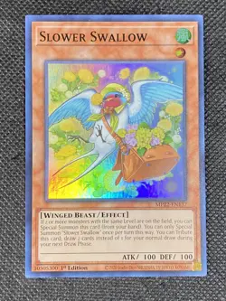 YuGiOh! - Slower Swallow 1st Ed. MP22-EN137 Super Rare 1st Edition Near Mint - Image 1