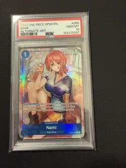 2024 ONE PIECE OP09-EMPERORS IN THE NEW WORLD ALTERNATE ART #050 NAMI - PSA 10 - Image 1