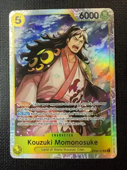 Bandai One Piece Kouzuki Momonosuke OP06-107 Holo Alt Art English Lot of 3 - Image 3