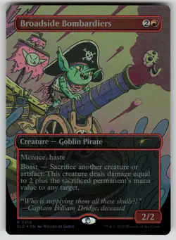Broadside Bombardiers Foil Borderless Secret Lair Drop Series (SLD) 2410 MTG NM - Image 1