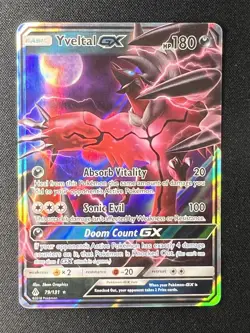 ❤‍🔥 Yveltal GX 79/131 Ultra Rare Pokemon TCG SM Forbidden Light ✨ - Image 1