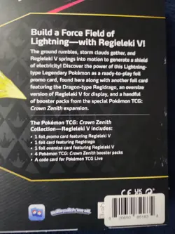 Pokemon TCG Crown Zenith Regieleki V Collection Box - Sealed - Brand New 820650851834 - Image 5