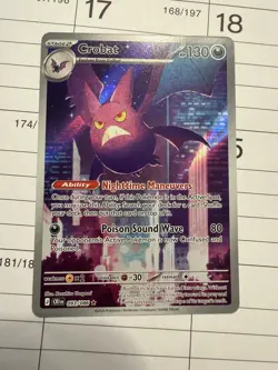 Crobat 093/086 Illustration Rare ME04: Chaos Rising Pokemon TCG IR NM - Image 1