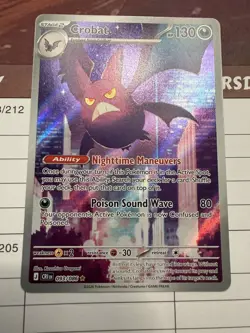 Crobat 093/086 Illustration Rare ME04: Chaos Rising Pokemon TCG IR NM - Image 2
