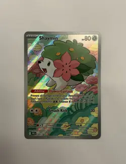 Shaymin 185/182 Destined Rivals Illustration Rare Full Art Holo Pokemon TCG NM/M - Image 3