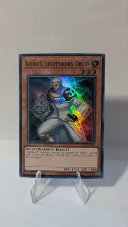 Aurkus, Lightsworn Druid 20th Anniversary - Super Rare Unlim - LOTD-EN081 YuGiOh - Image 1