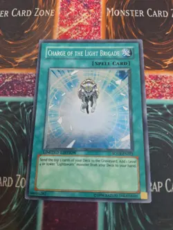 Yugioh Charge of the Light Brigade SOVR-ENSE2 Super Rare Limited Near Mint - Image 1