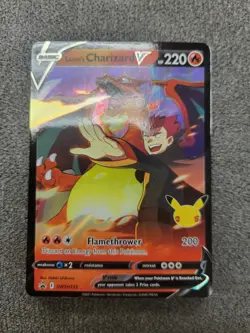 Pokemon TCG Lance's Charizard V SWSH133 Promo Card Near Mint Condition - Image 1