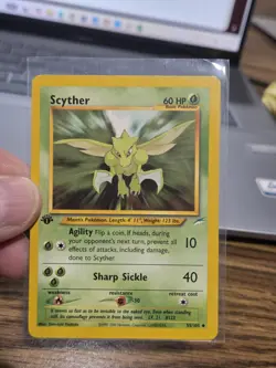 Pokemon Card - Scyther Neo Destiny 1st Edition 55/105 Nrmt to Mt - Image 1