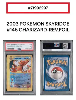 PSA3 2003 Skyridge Charizard Reverse Foil Pokemon Card - Image 3