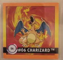 1999 1st Gen PSA 8 NM-MINT Charizard # 06 Artbox Stickers Series 1 Pokemon Card - Image 3