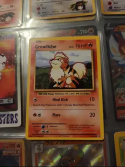 Pokemon TCG Growlithe Shadowless Regular Card 028/102 Base Set - Image 1