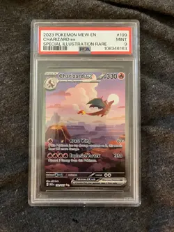 Pokemon TCG 151 Charizard EX Special Illustration Rare Card 199/165 PSA 9 - Image 1
