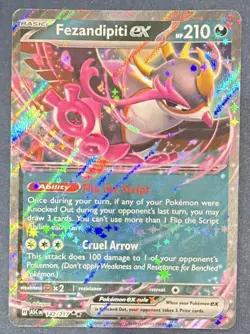 Pokemon TCG Fezandipiti ex 142/217 Ascended Heroes Holo DR English - Image 1