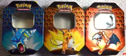 Pokemon Hidden Fates Empty Tin Set of 3 No Packs Cosplay Decorations - Image 1
