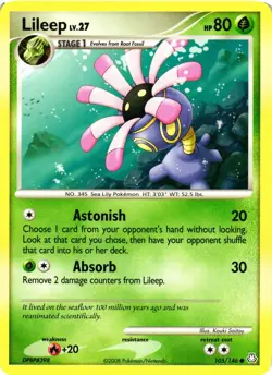 Pokemon TCG Lileep 105/146 Legends Awakened Regular NM - Image 1