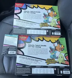 Pokemon TCG Ascended Heroes 1 Booster Box & 2 First Partners Pin Collection Lot - Image 2