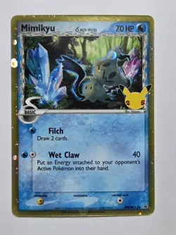 Pokemon TCG Mimikyu (Delta Species) Black Star Promo SWSH136 Celebrations NM - Image 1
