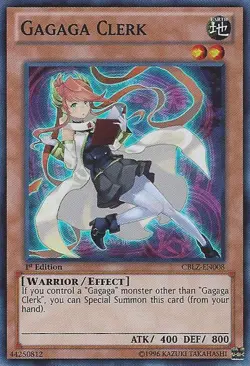 Yugioh! MP Gagaga Clerk - CBLZ-EN008 - Super Rare - 1st Edition Moderately Playe - Image 1
