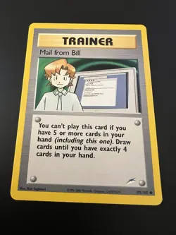 Mail From Bill 105/105 Neo Destiny Unlimited 2002 Pokemon Card Common NM - Image 1