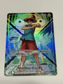 One Piece Monkey D. Luffy OP-16 The Time Of Battle Alt Art Leader English - Image 1