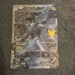 Pokemon TCG Zekrom 114/114 Holo Rare Card 25th Anniversary Celebrations - Image 1