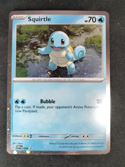 Squirtle - (Cosmos Holo) Promo SV: Scarlet & Violet Promo Cards 048 NM Swirls - Image 1
