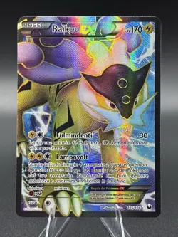 Pokemon Raikou EX 105/108 Full Art Holo 170 HP Italian 2012 Trading Card - Image 2