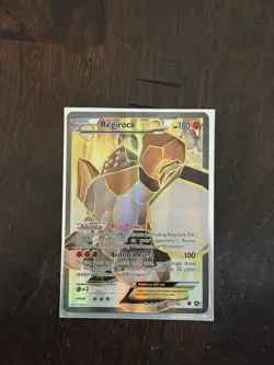 Pokemon TCG Regirock EX 43/124 Holo Card XY Fates Collide Full Art - Image 1