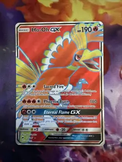 Pokemon Card Ho-Oh GX (Full Art) Holo Ultra Rare SM - Burning Shadows 131/147 NM - Image 3