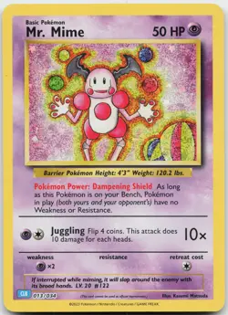 Mr. Mime Holo Classic Collection Trading Card Game Classic 013/034 NM - Image 1