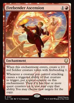 Firebender Ascension 137 Regular TLA Avatar The Last Airbender MTG - Image 1