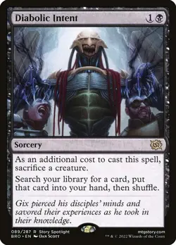 Magic The Gathering Diabolic Intent, The Brothers' War (BRO) - Image 1