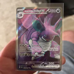 Team Rocket's Nidoking ex Full Art 216/182 - Destined Rivals Pokemon NM - Image 1