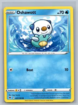 Oshawott 041/189 Common Astral Radiance Pokemon Card Near Mint - Image 1