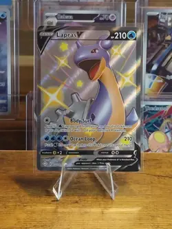 Pokemon Lapras V Shiny Full Art Holo SV110/SV122 Shining Fates Shiny Vault - Image 1