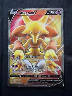 Alakazam V 172/185 Ultra Rare Full Art Holo Vivid Voltage Pokemon TCG 2020 - Image 1