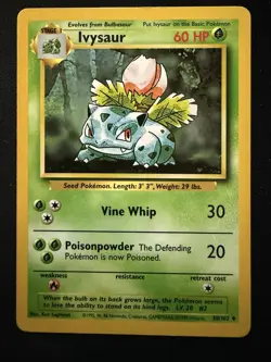 Ivysaur - 1999 Pokemon Base Set 30/102 - Vintage WOTC - Image 1