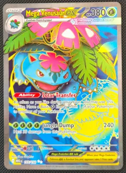 Mega Venusaur ex 155/132 Full Art Ultra Rare ME01 Mega Evolution NM Pokemon TCG - Image 1