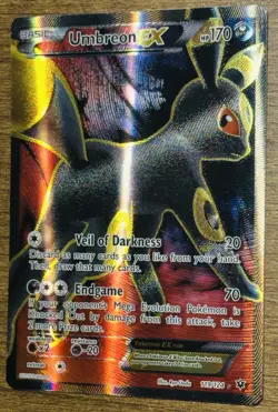 Pokemon TCG Umbreon EX Full Art 119/124 Ultra Rare - XY Fates Collide - MP - Image 1