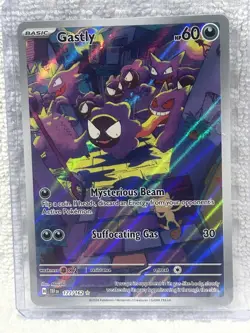 Pokemon Gastly SV05 Temporal Forces Holo Illustration Rare 177/162 English 60HP - Image 1